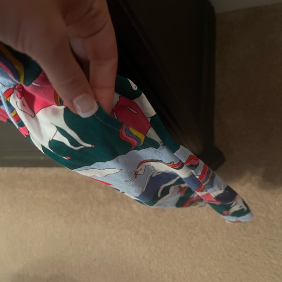 Mini Boden girls multi unicorn mountain dress size 11-12yr EUC - Picture 6 of 8